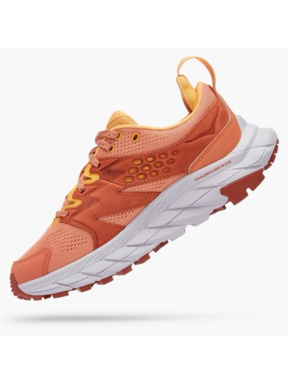 HOKA Anacapa Breeze Low Women’s Hiking Shoes in Sun Baked Amber Yellow - Picture 2 of 13